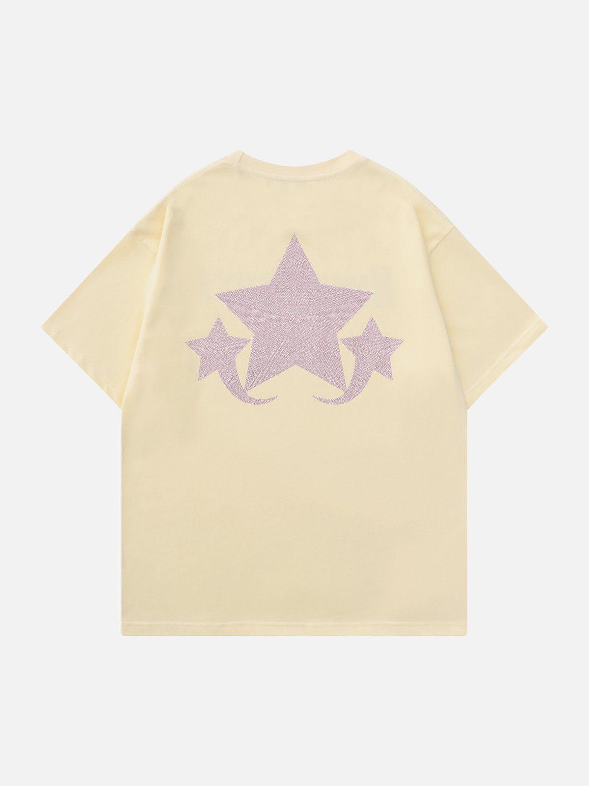 Sneakerland™ - Alphabet Star Print Tee - tntwear1