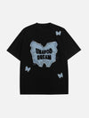 Sneakerland™ - Applique Embroidery Butterfly Tee - tntwear1