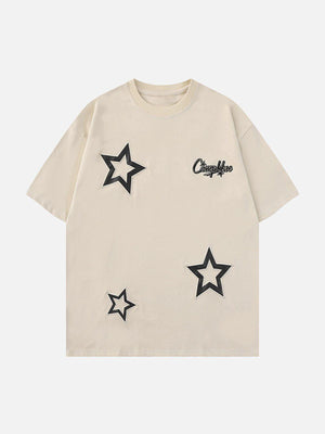 Sneakerland™ - Applique Embroidery Star Tee - tntwear1