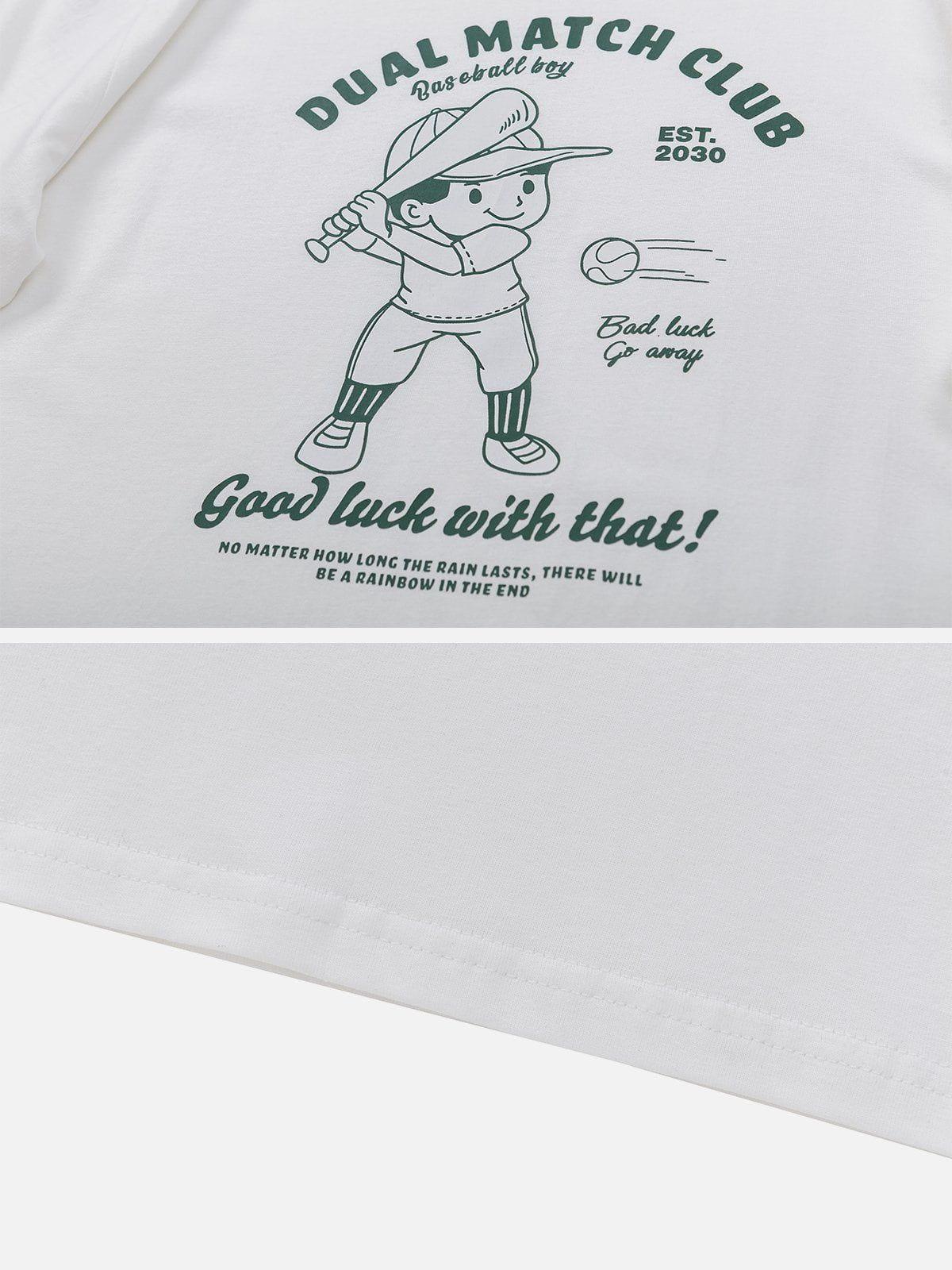 Sneakerland™ - Baseball Kid Pattern Tee - tntwear1