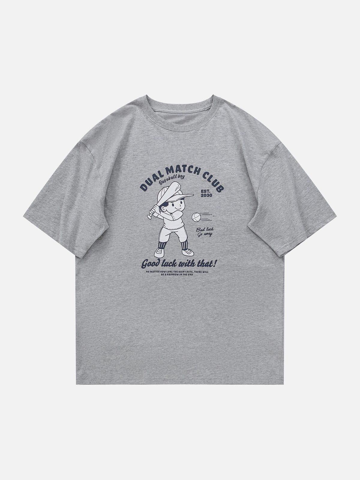 Sneakerland™ - Baseball Kid Pattern Tee - tntwear1