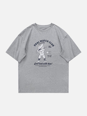 Sneakerland™ - Baseball Kid Pattern Tee - tntwear1