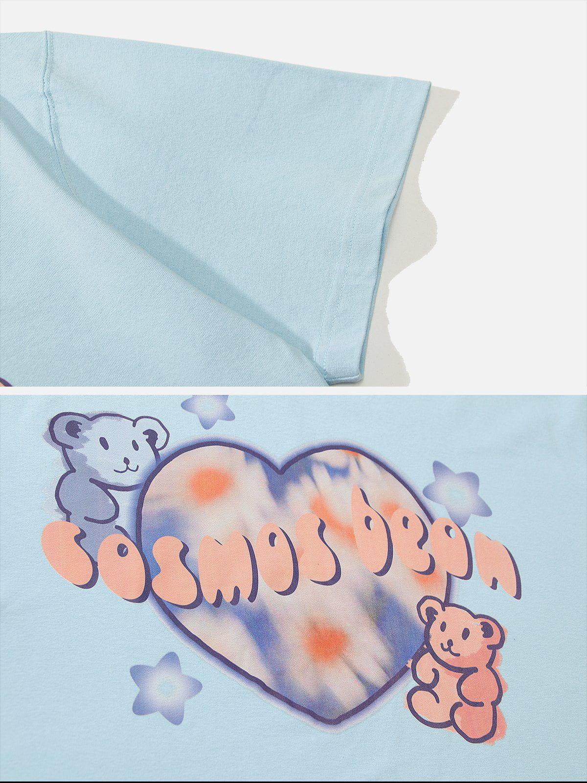 Sneakerland™ - Bear Heart Print Tee - tntwear1