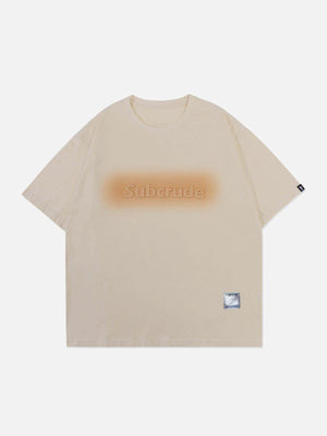 Sneakerland™ - Blur Letter Print Tee - tntwear1