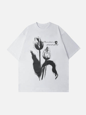 Sneakerland™ - Blurring Tulip Print Tee - tntwear1