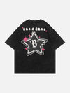 Sneakerland™ - Bone Star Graphic Washed Tee - tntwear1