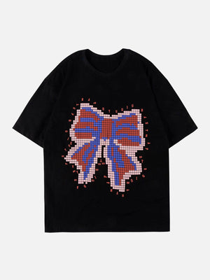 Sneakerland™ - Bow Tie Foam Print Tee - tntwear1