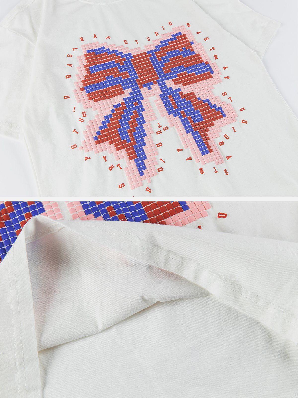 Sneakerland™ - Bow Tie Foam Print Tee - tntwear1