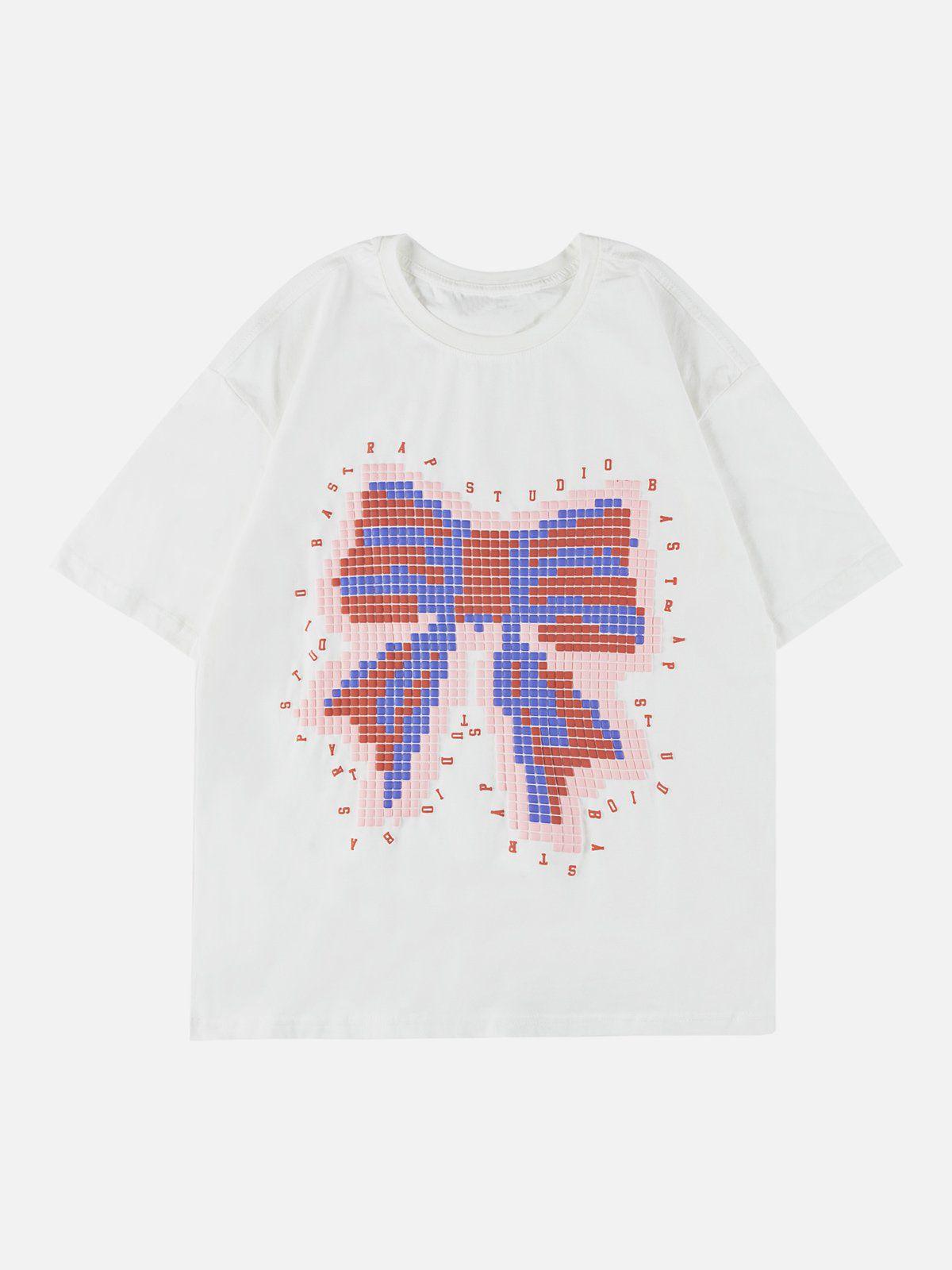 Sneakerland™ - Bow Tie Foam Print Tee - tntwear1