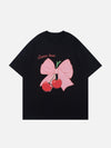 Sneakerland™ - Bow-knot Cherry Print Tee - tntwear1