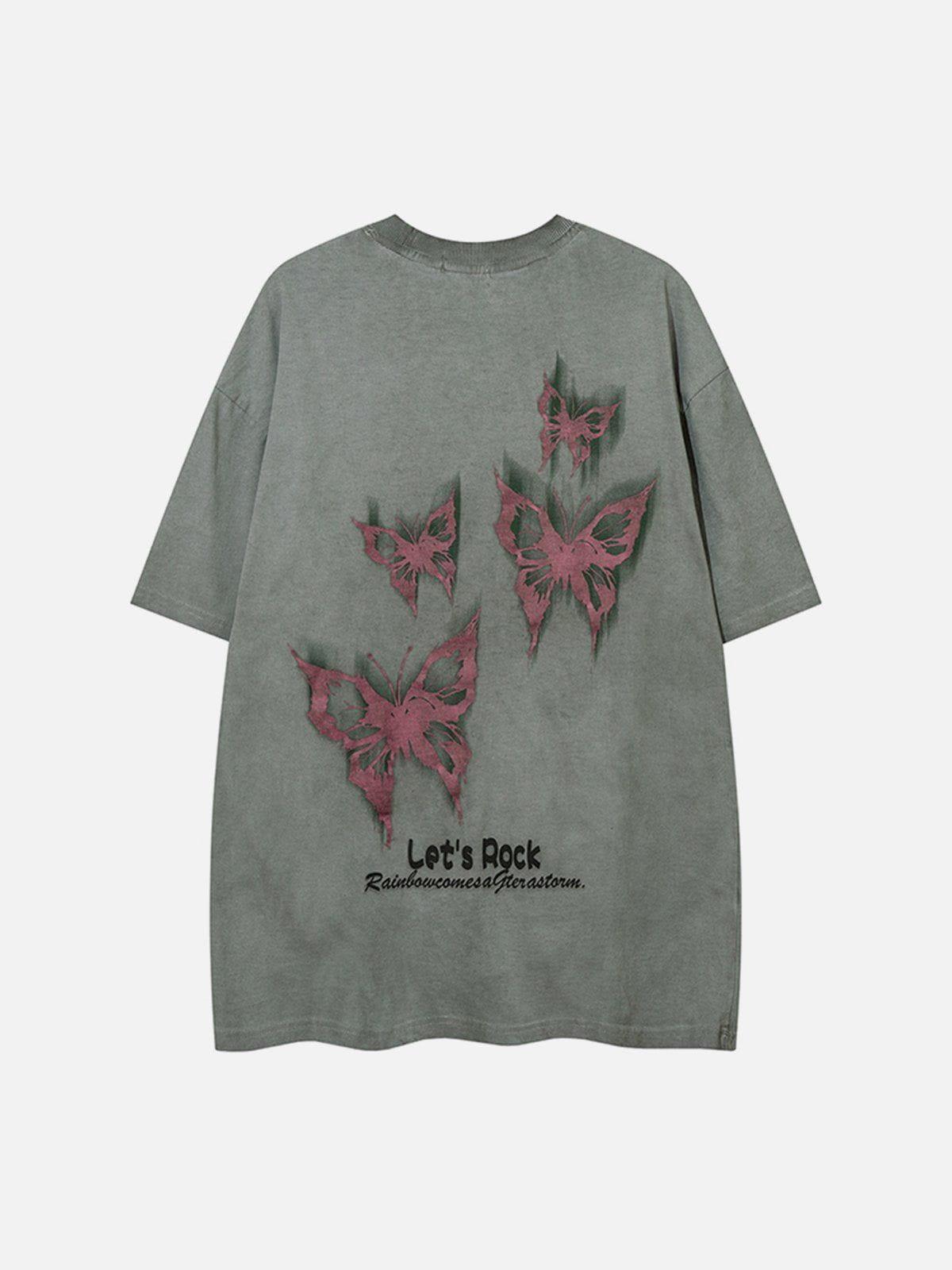 Sneakerland™ - Butterflies Print Tee - tntwear1