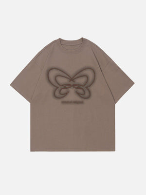 Sneakerland™ - Butterfly Embroidery Tee - tntwear1