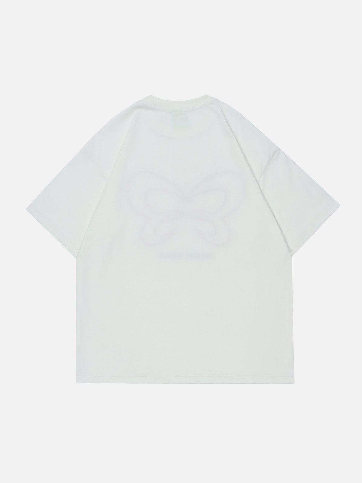 Sneakerland™ - Butterfly Embroidery Tee - tntwear1