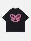 Sneakerland™ - Butterfly Embroidery Tee - tntwear1