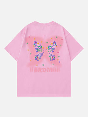 Sneakerland™ - Butterfly Foaming Print Tee - tntwear1