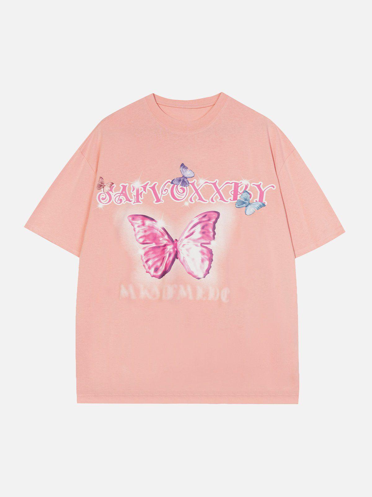 Sneakerland™ - Butterfly Graphic Tee - tntwear1