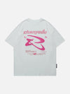 Sneakerland™ - Butterfly Print Flock Design Tee - tntwear1