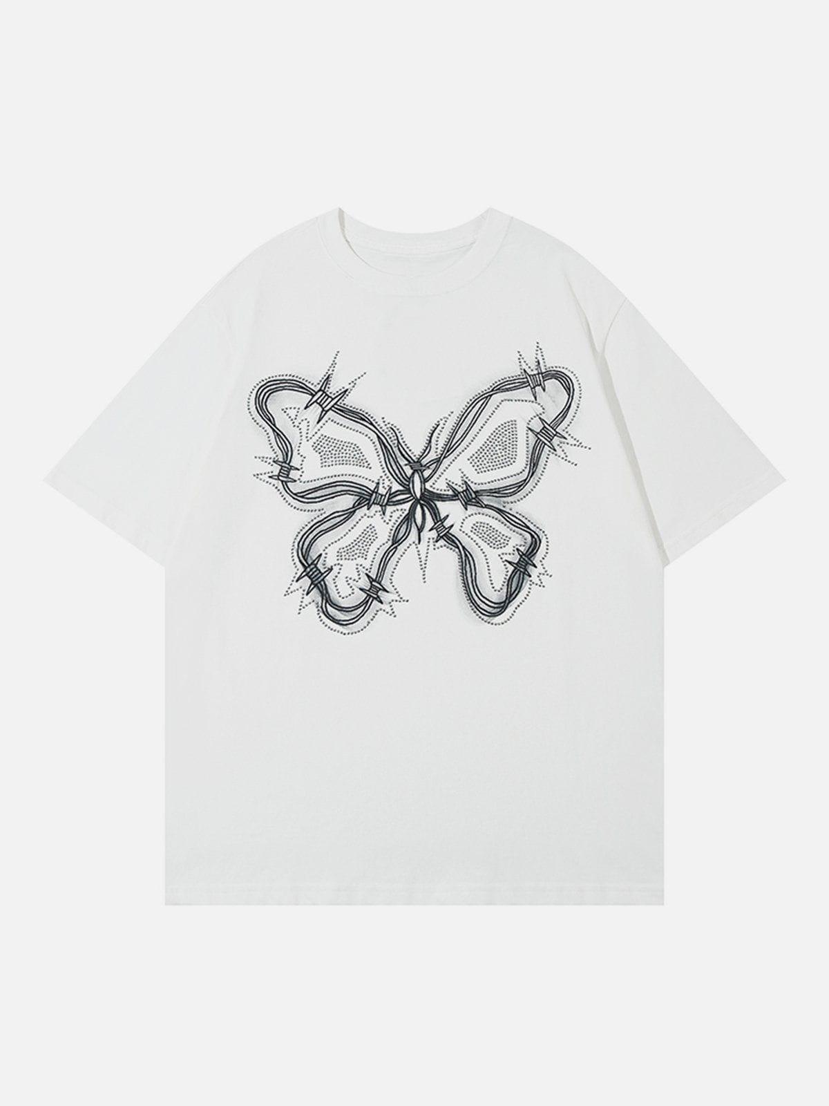 Sneakerland™ - Butterfly Print Tee - tntwear1