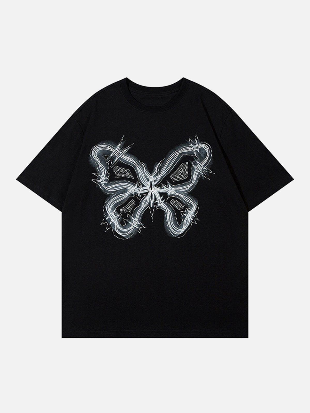 Sneakerland™ - Butterfly Print Tee - tntwear1