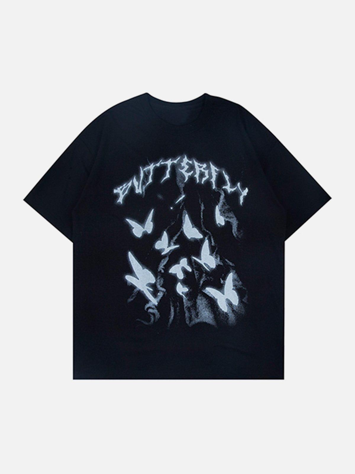 Sneakerland™ - Butterfly Print Tee - tntwear1