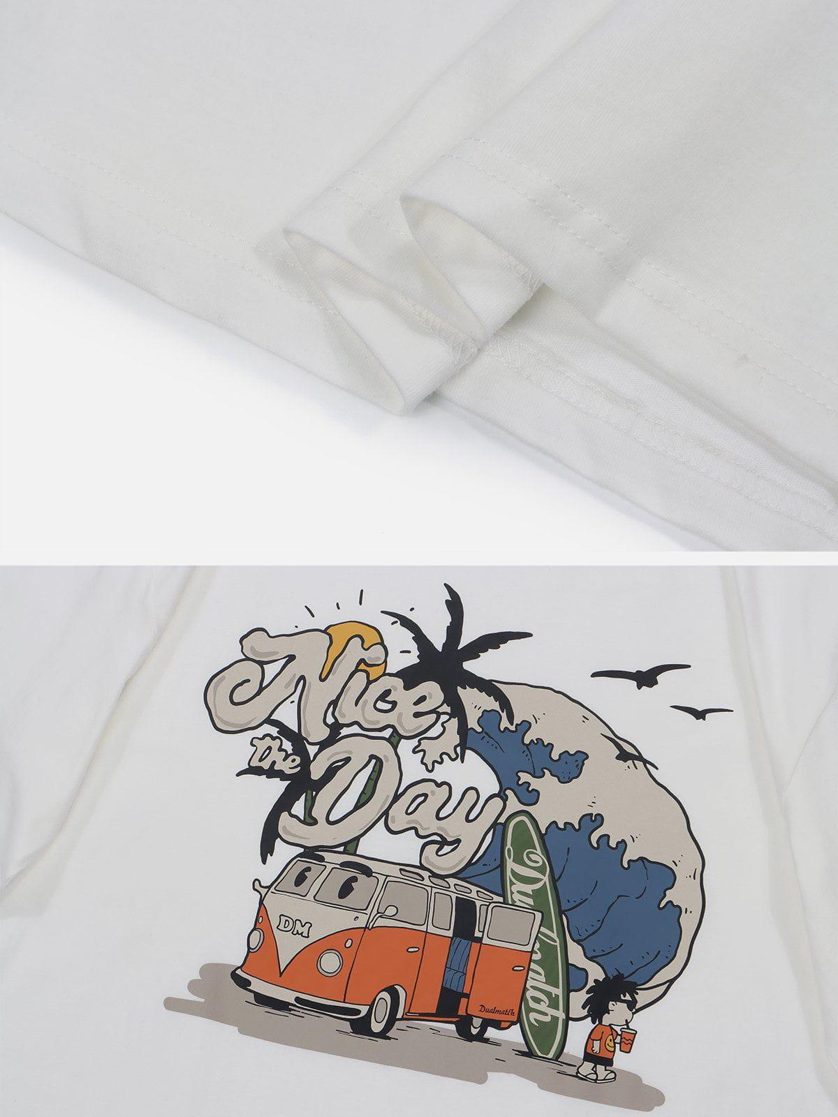 Sneakerland™ - Cartoon Car Print Tee - tntwear1