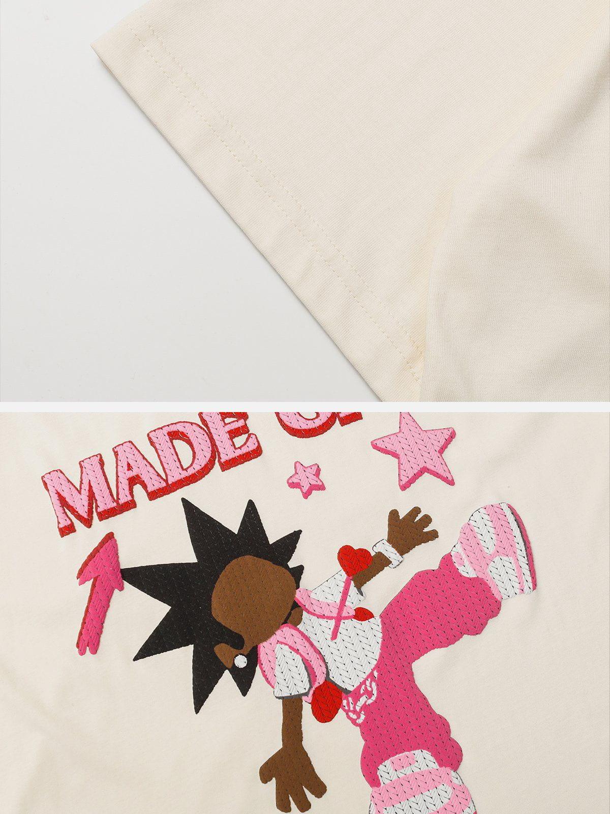 Sneakerland™ - Cartoon Character Print Tee - tntwear1