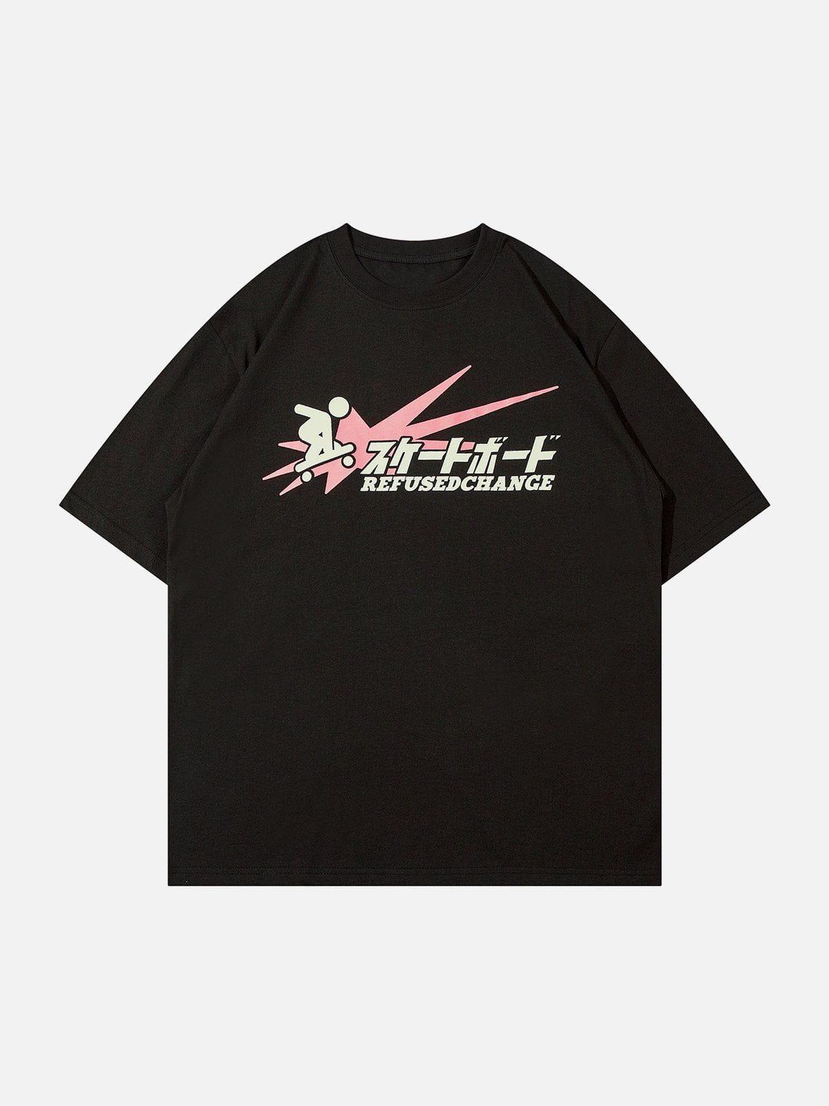 Sneakerland™ - Cartoon Skateboarding Tee - tntwear1