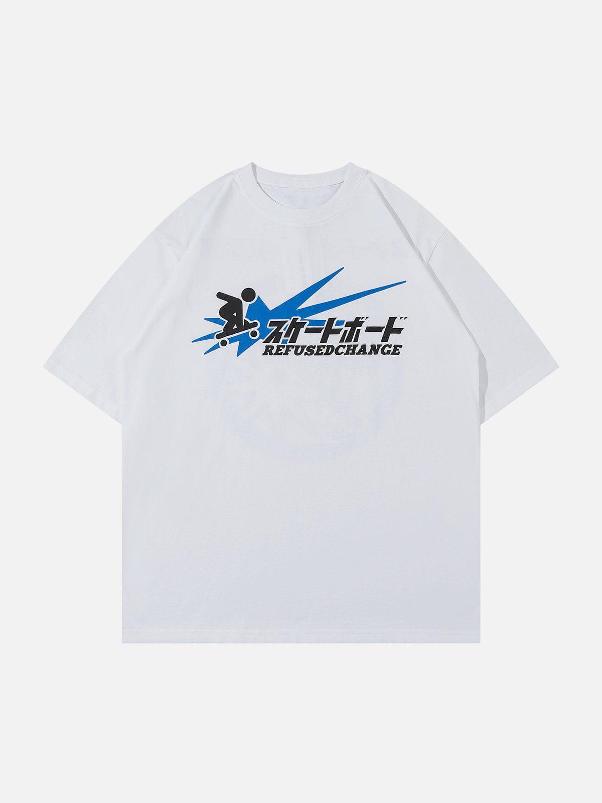 Sneakerland™ - Cartoon Skateboarding Tee - tntwear1