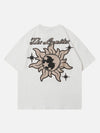 Sneakerland™ - Cartoon Sun Moon Print Tee - tntwear1