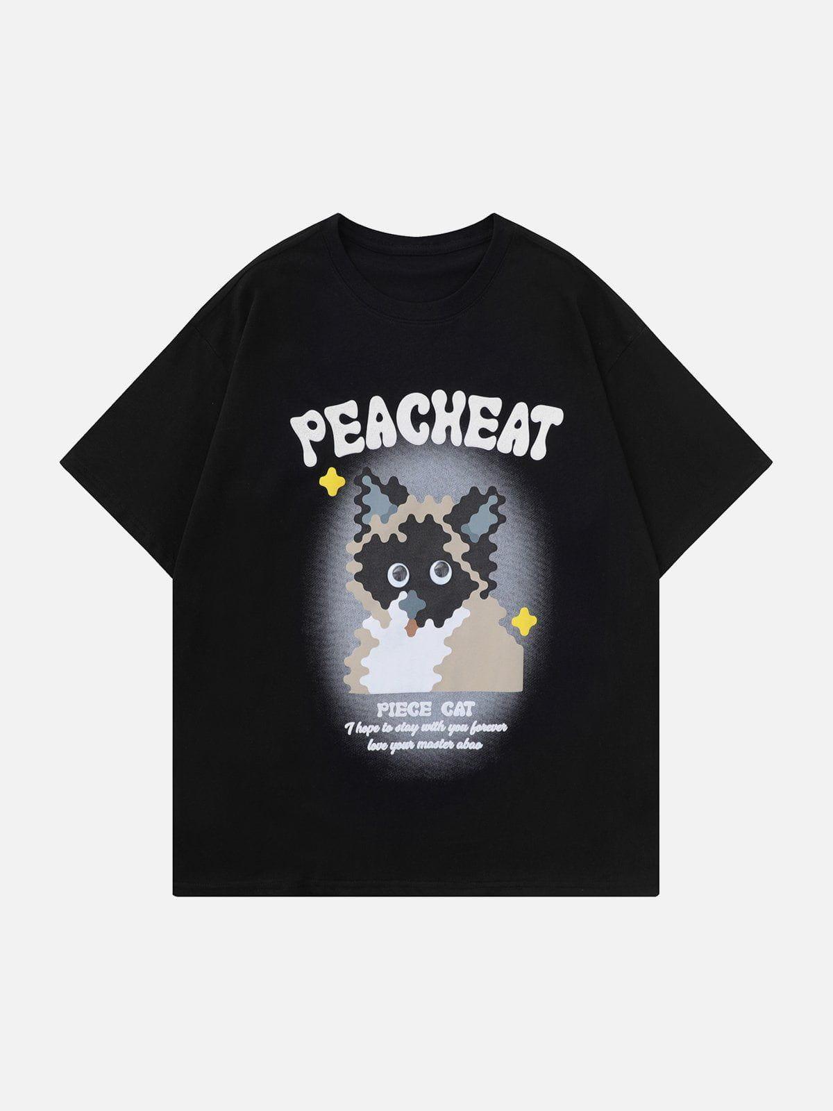 Sneakerland™ - Cat Print Tee - tntwear1