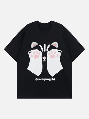 Sneakerland™ - Cat Print Tee - tntwear1