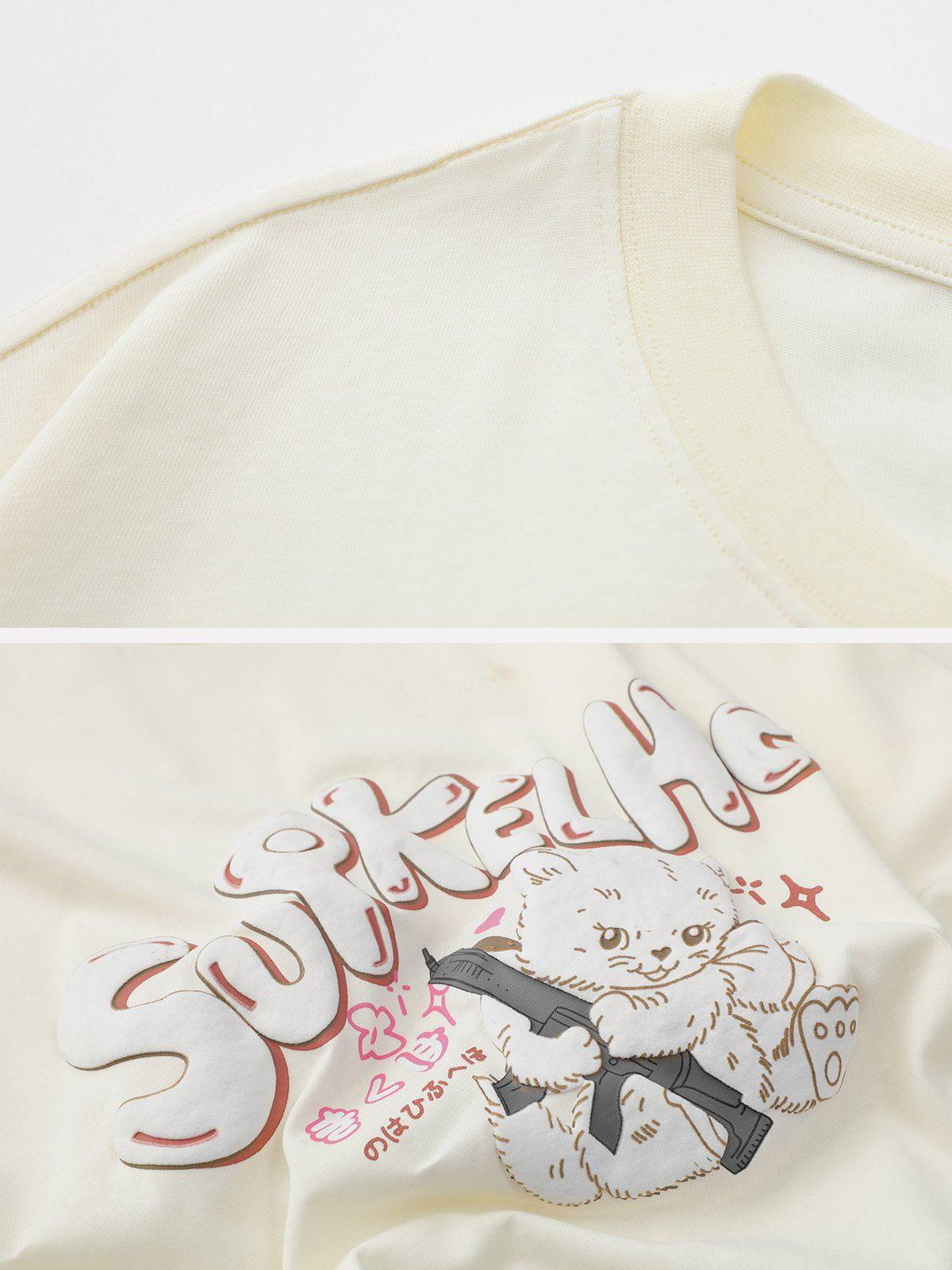 Sneakerland™ - Cat Print Tee - tntwear1