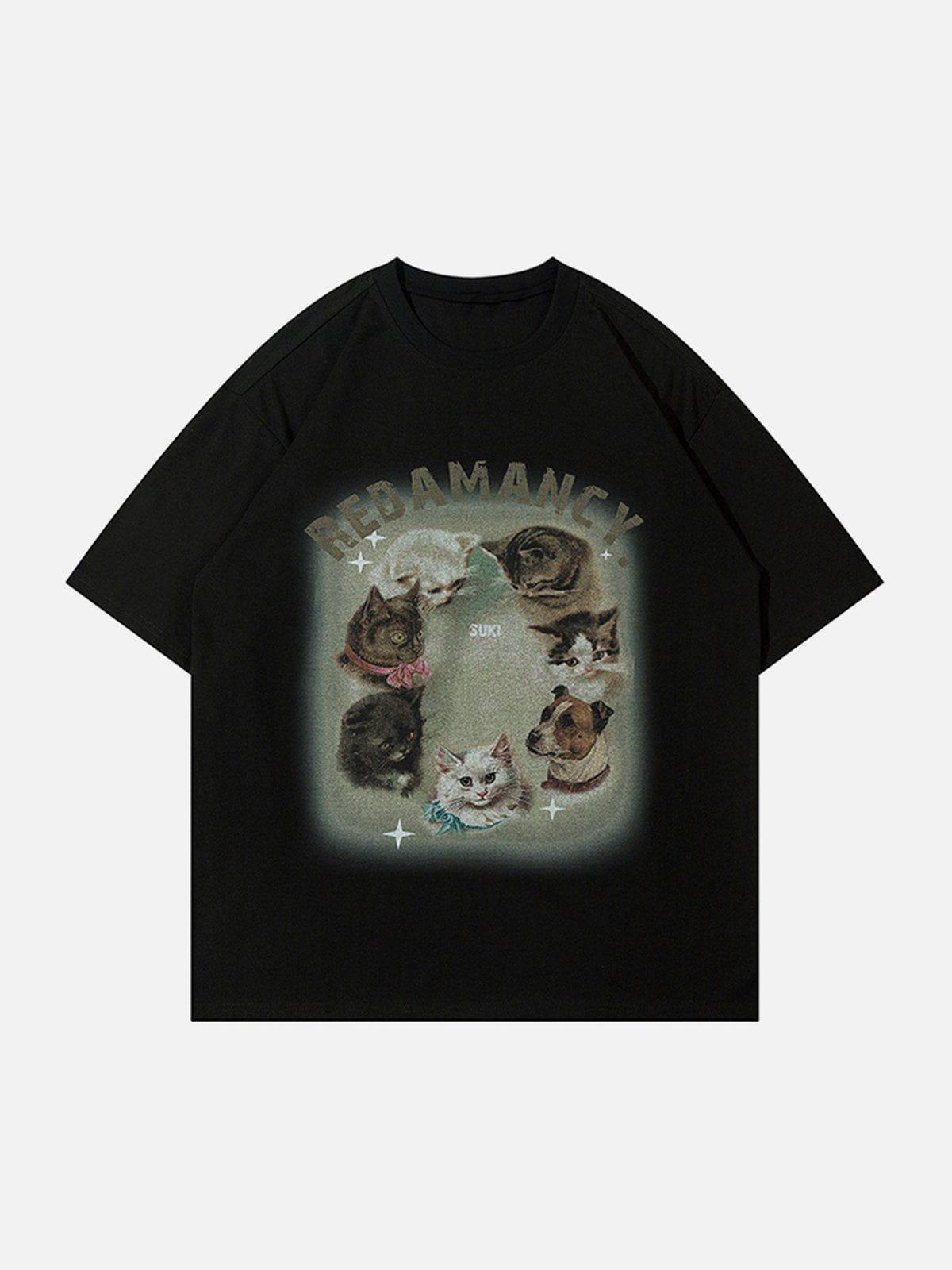 Sneakerland™ - Cats Print Tee - tntwear1