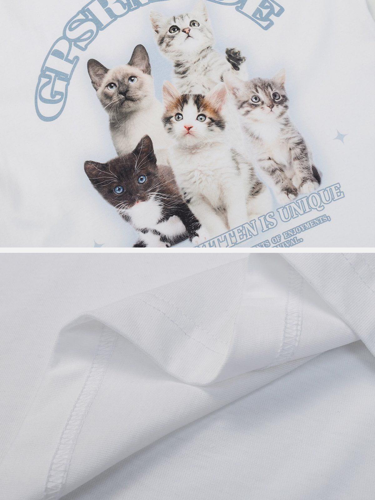 Sneakerland™ - Cats Print Tee - tntwear1