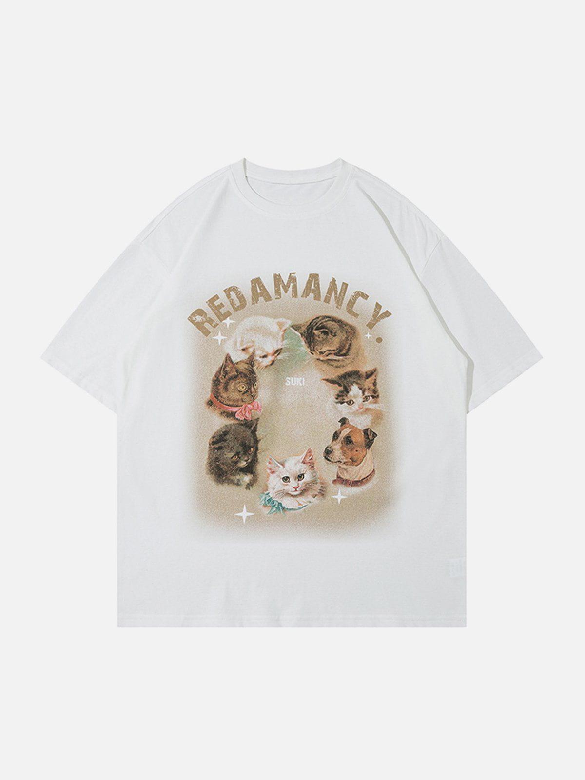 Sneakerland™ - Cats Print Tee - tntwear1