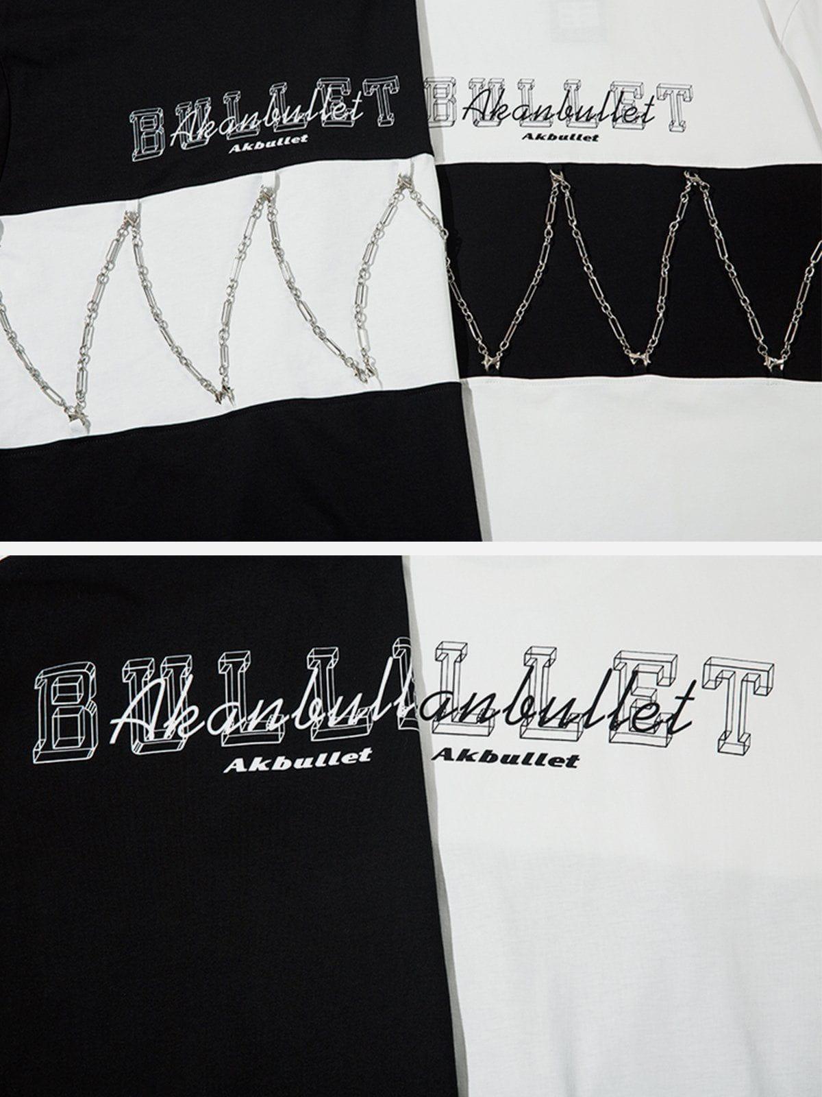 Sneakerland™ - Chain Contrast Print Tee - tntwear1