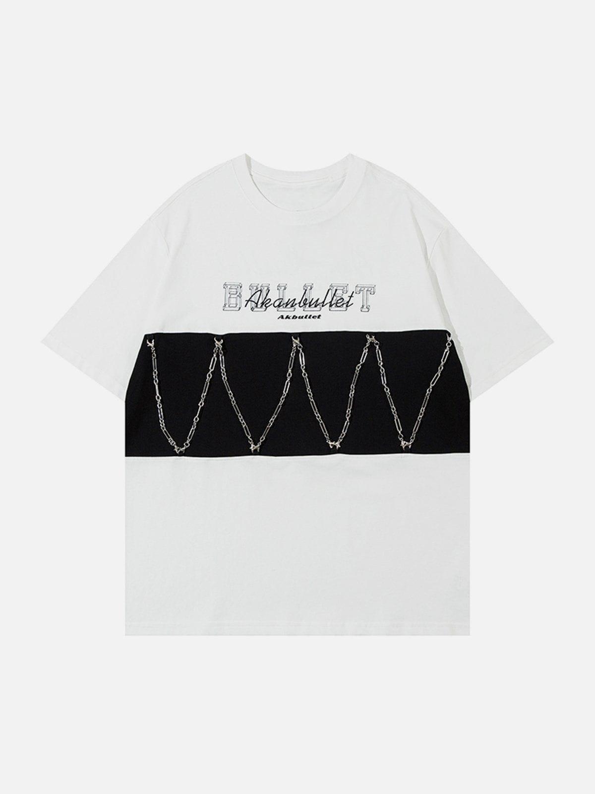 Sneakerland™ - Chain Contrast Print Tee - tntwear1