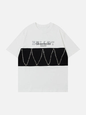 Sneakerland™ - Chain Contrast Print Tee - tntwear1