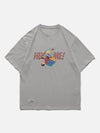 Sneakerland™ - Clown Rubik's Cube Print Tee - tntwear1