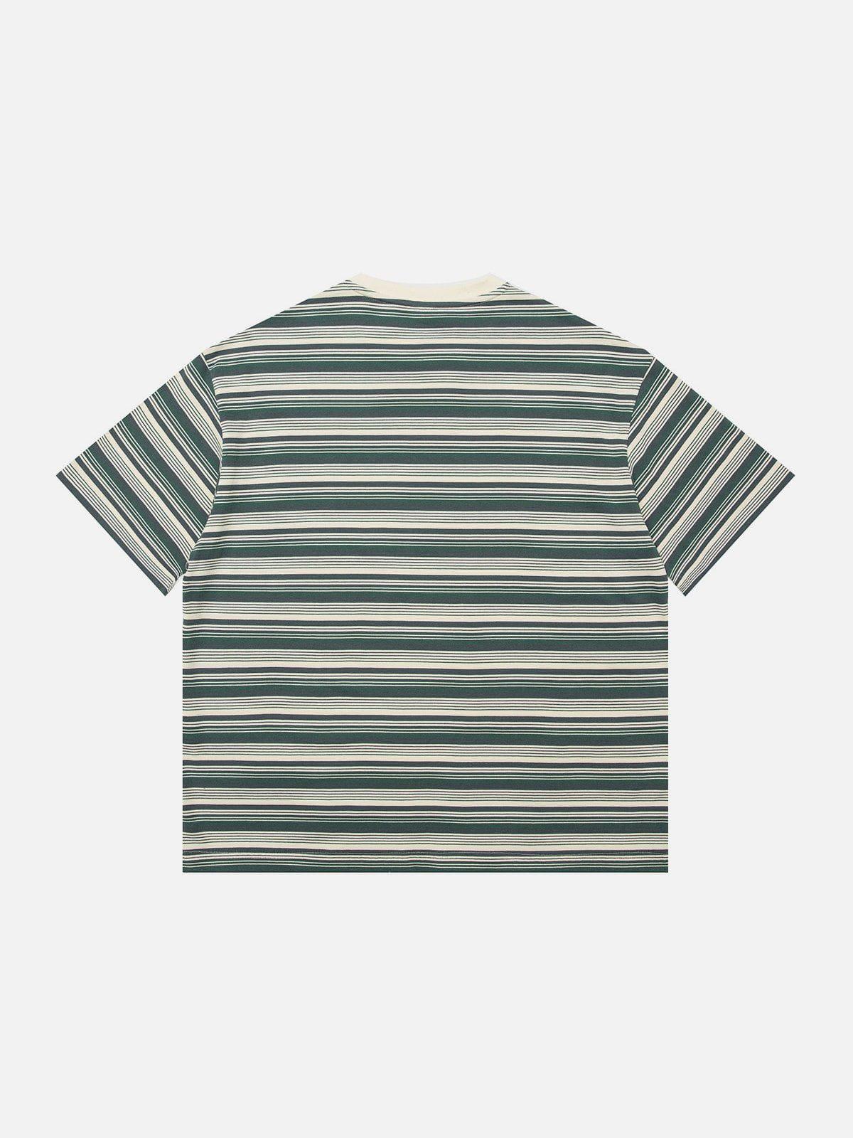 Sneakerland™ - Color Clash Stripes Tee - tntwear1