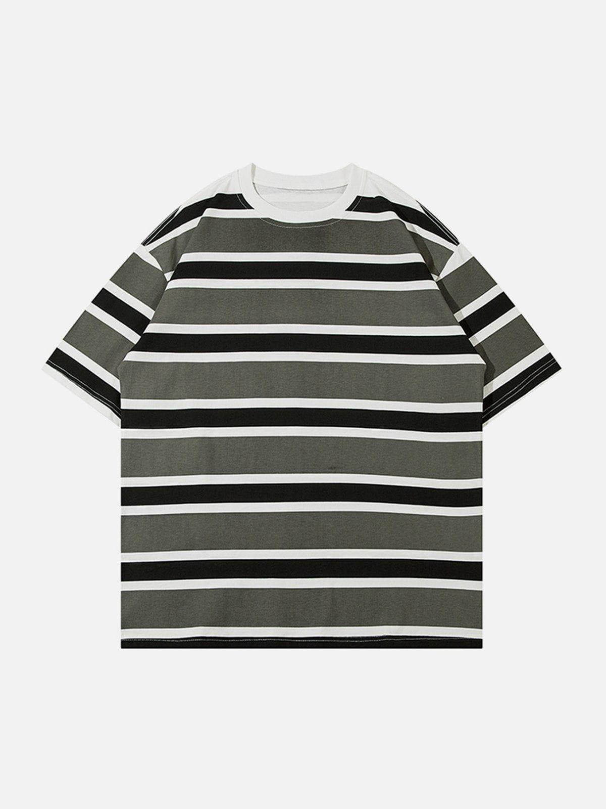 Sneakerland™ - Color Clash Stripes Tee - tntwear1