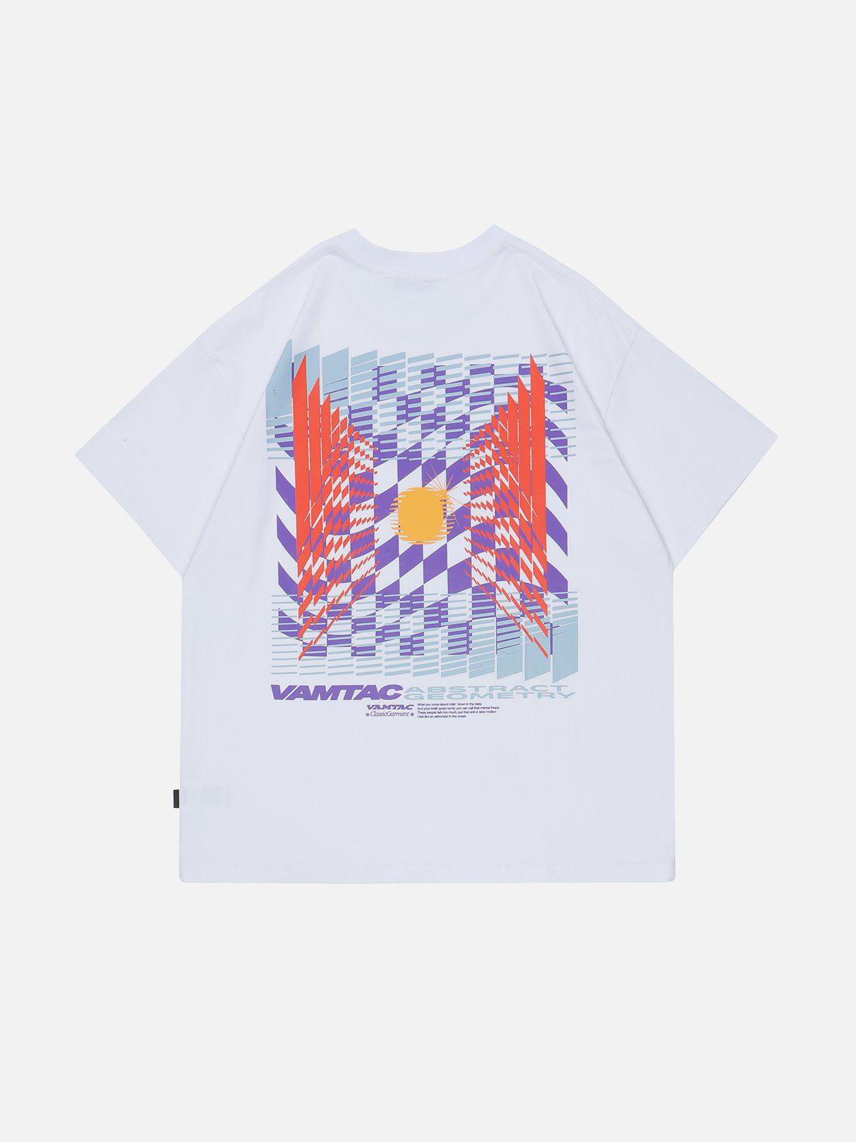 Sneakerland™ - Colored Checkerboard Graphic Tee - tntwear1