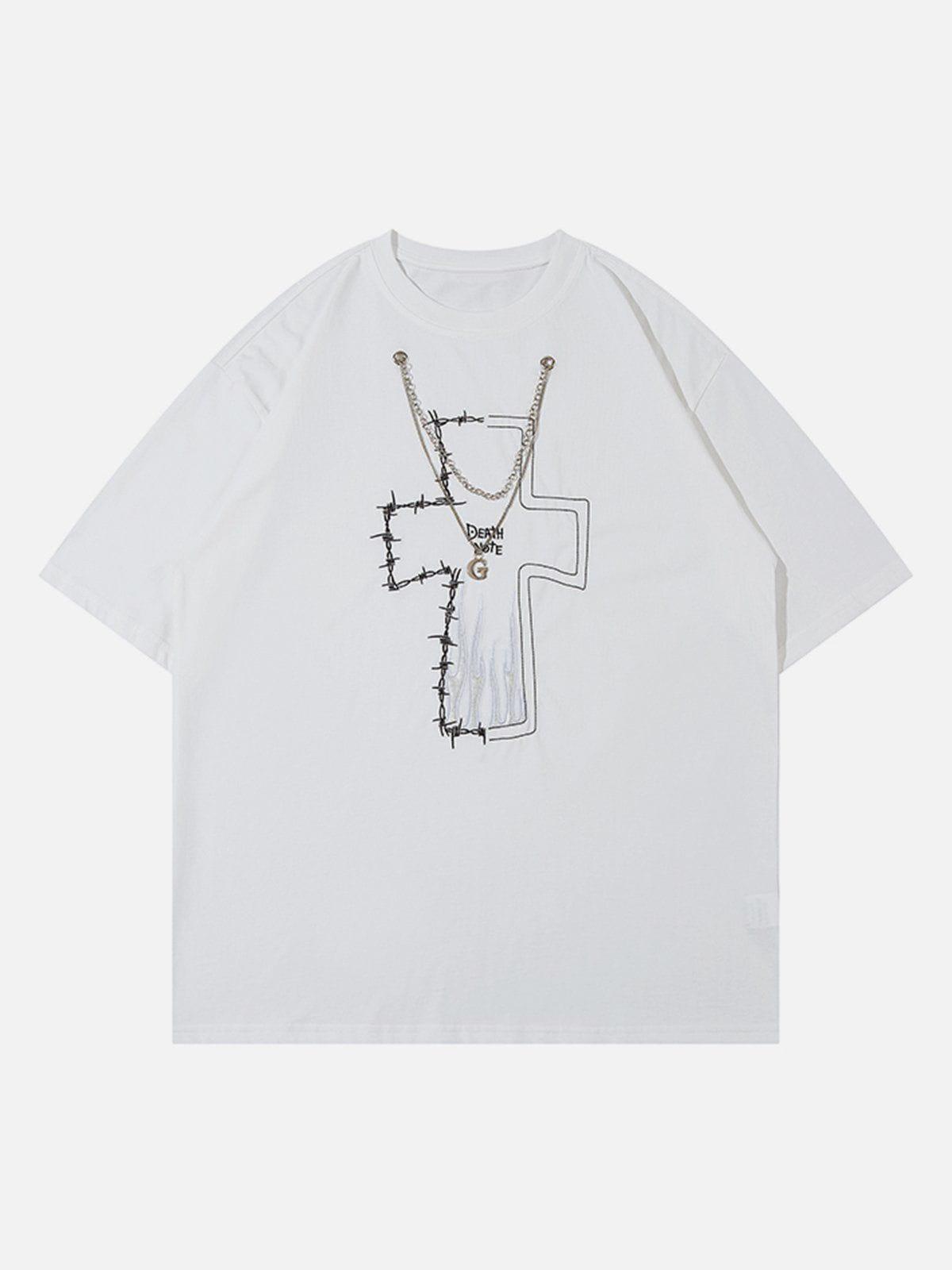 Sneakerland™ - Crosses Print Tee - tntwear1