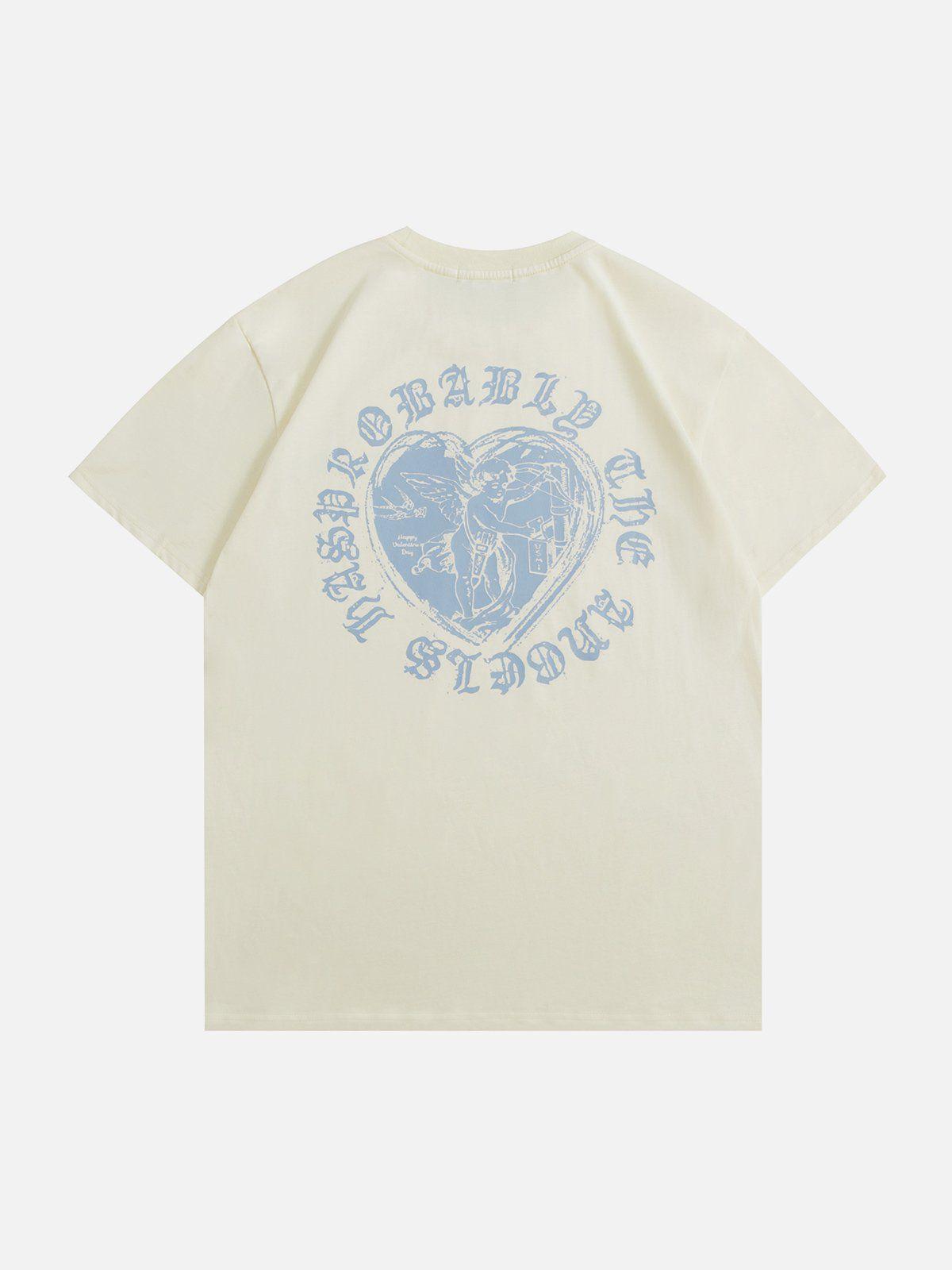 Sneakerland™ - Cupid Heart Elements Print Tee - tntwear1