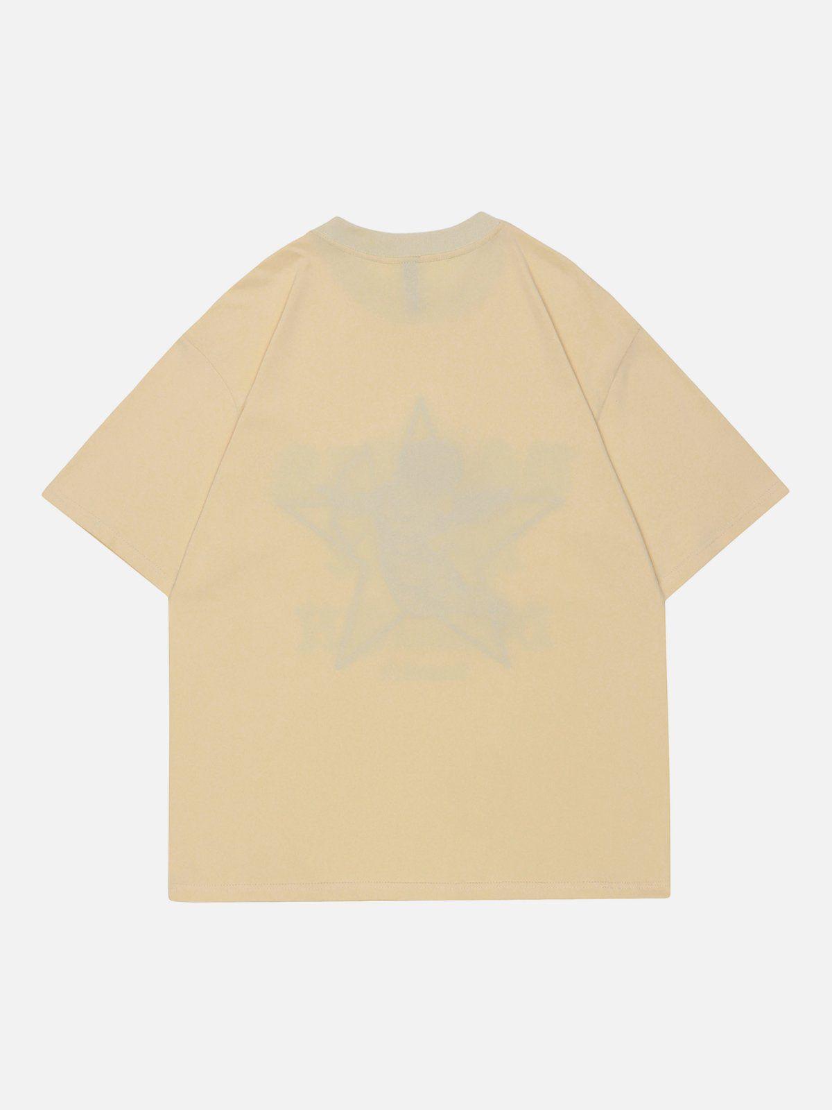 Sneakerland™ - Cupid Towel Embroidery Star Tee - tntwear1