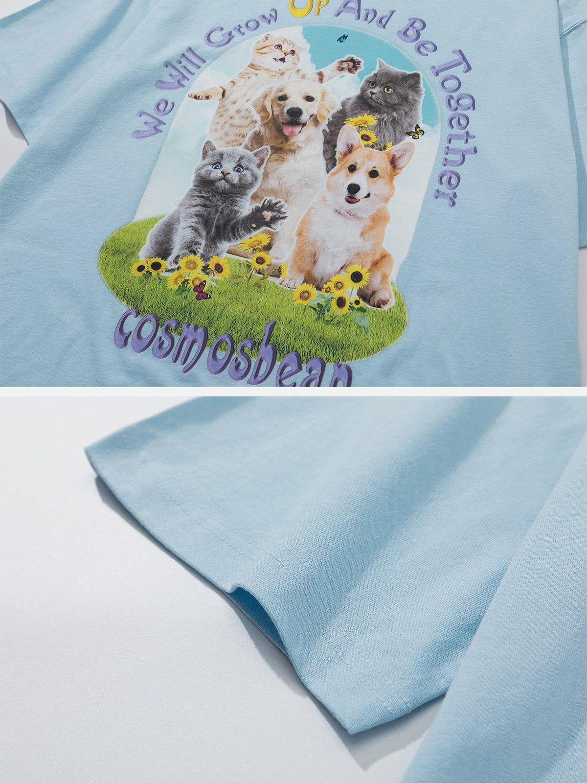 Sneakerland™ - Cute Animal Print Tee - tntwear1