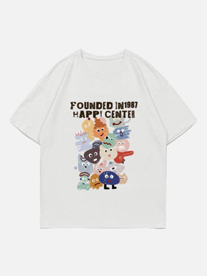 Sneakerland™ - Cute Graffiti Print Tee - tntwear1