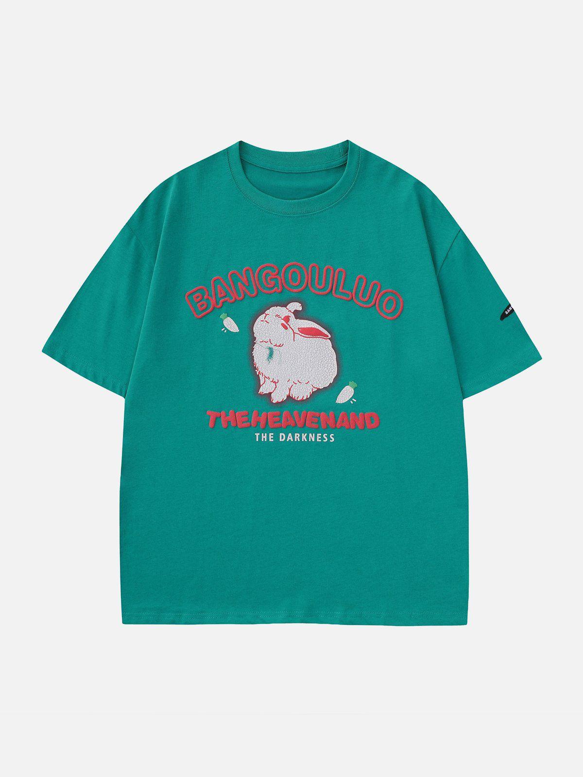 Sneakerland™ - Cute Rabbit Print Tee - tntwear1