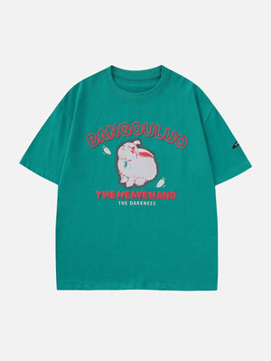 Sneakerland™ - Cute Rabbit Print Tee - tntwear1