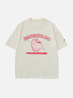 Sneakerland™ - Cute Rabbit Print Tee - tntwear1